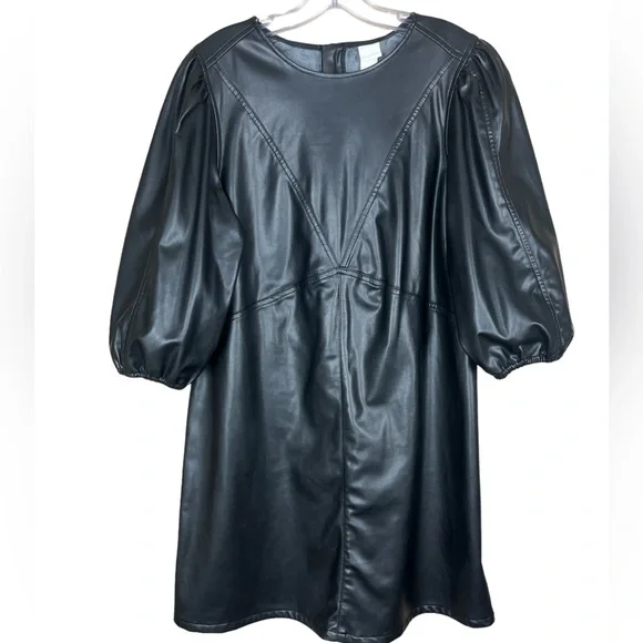 H&M | Dresses | Hm Faux Leather Sheath Dress | Poshmark